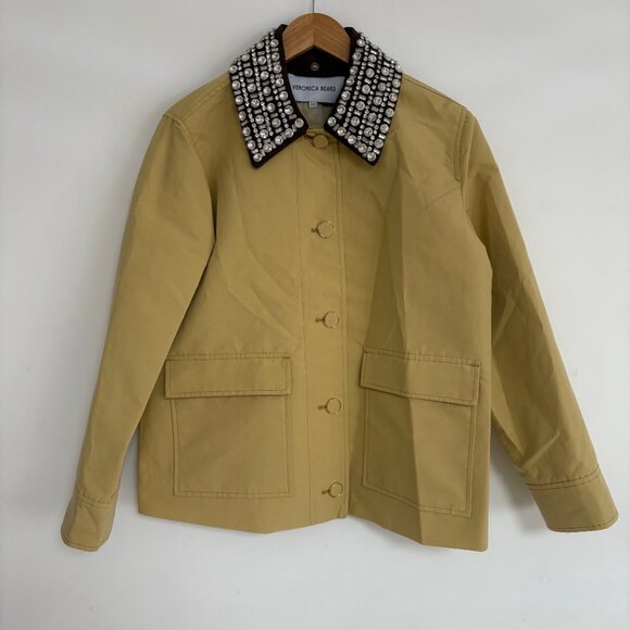 Veronica Beard Arlen Embellished Dickey button placket Jacket - Picture 5 of 15